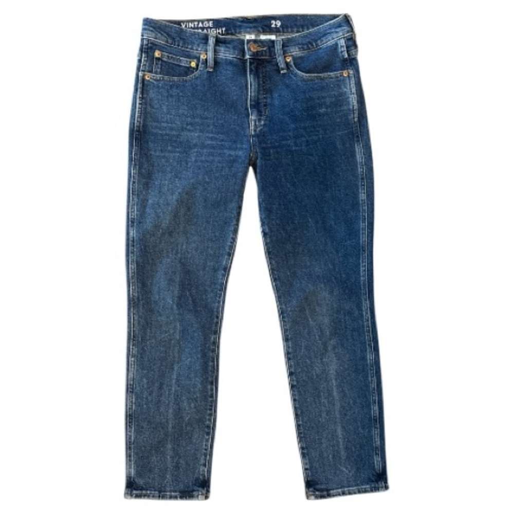J. Crew 9" Mid Rise Vintage Slim Straight Jeans in Catskill Size 29 - Picture 2 of 7